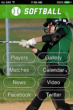 Softball 2 App Templates